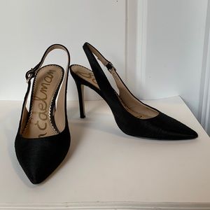 Sam Edelman black sling back heels